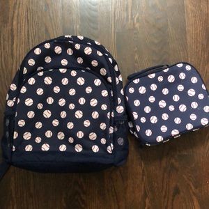 Baseball Backpack & Lunch Box